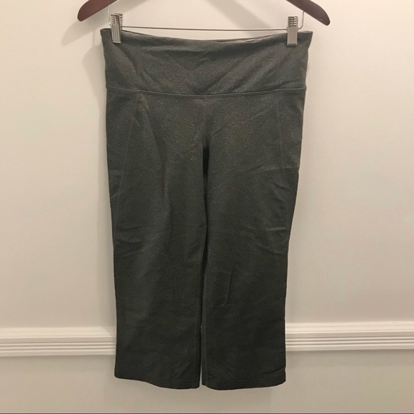 Lululemon Gather and Crow Crop 8 gray slate heathered leggings crops - Picture 2 of 9
